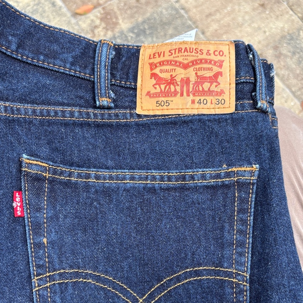 Levi's Deep Blue Straight Jeans